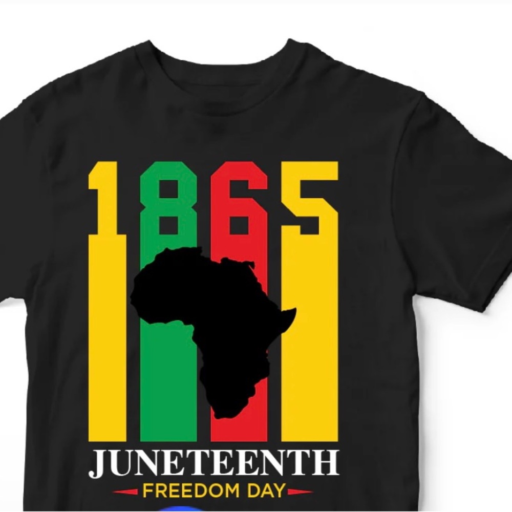 Black Juneteenth handmade Graphic tshirt. Clearance $12